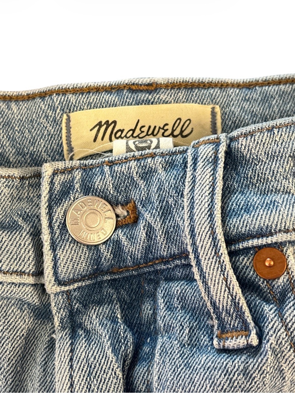 Madewell The Perfect Vintage Wide Leg Crop Jeans Sz 25 - Picture 8 of 8